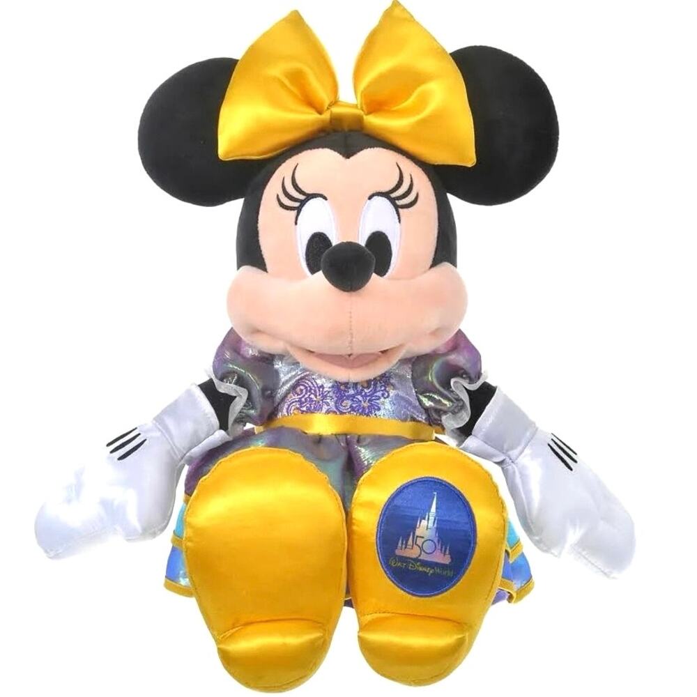 Walt Disney World 50th Anniversary Celebration Minnie Mouse Plush Doll WDW 16”